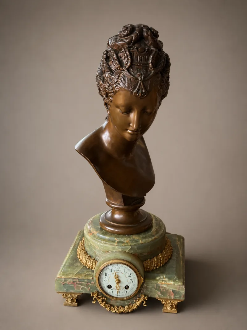 Buste en bronze de Diane de Poitiers signée F. Barbedienne